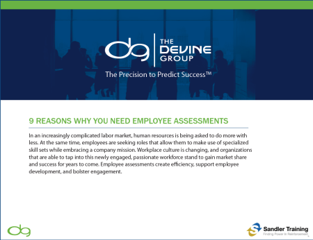 Cover page of Devine-Sandler white paper on employee assessments